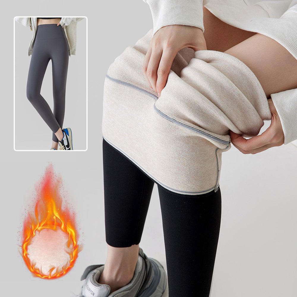 High-Waist Plush Lined Leggings, women's leggings
