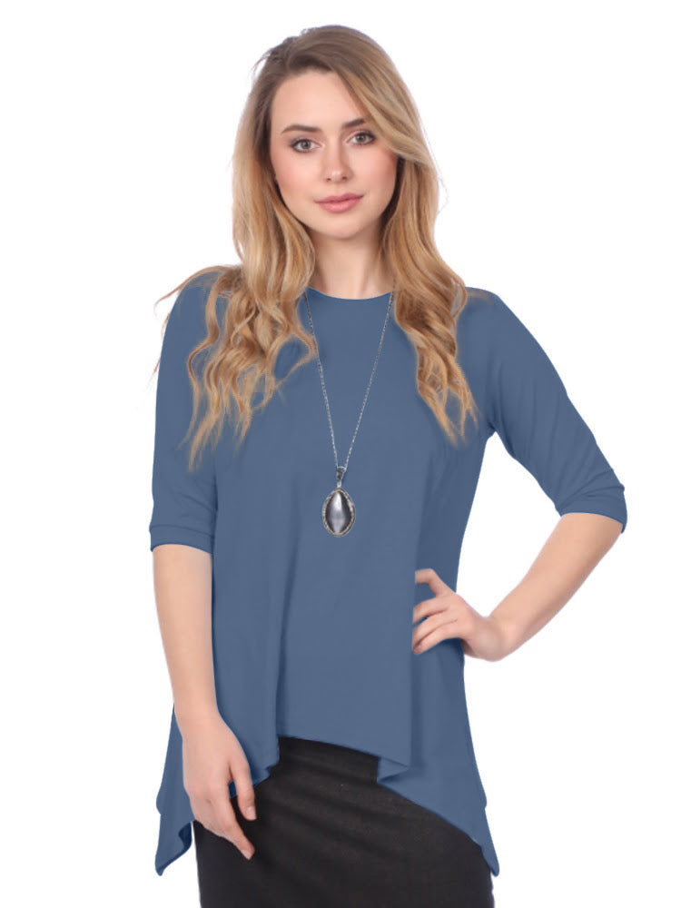 Modest Handkerchief Tunic Top, women's top