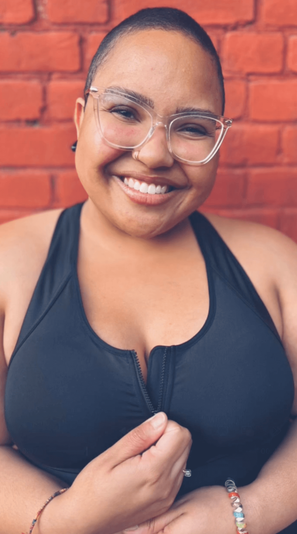 Hero Front-Closure Sports Bra – Black