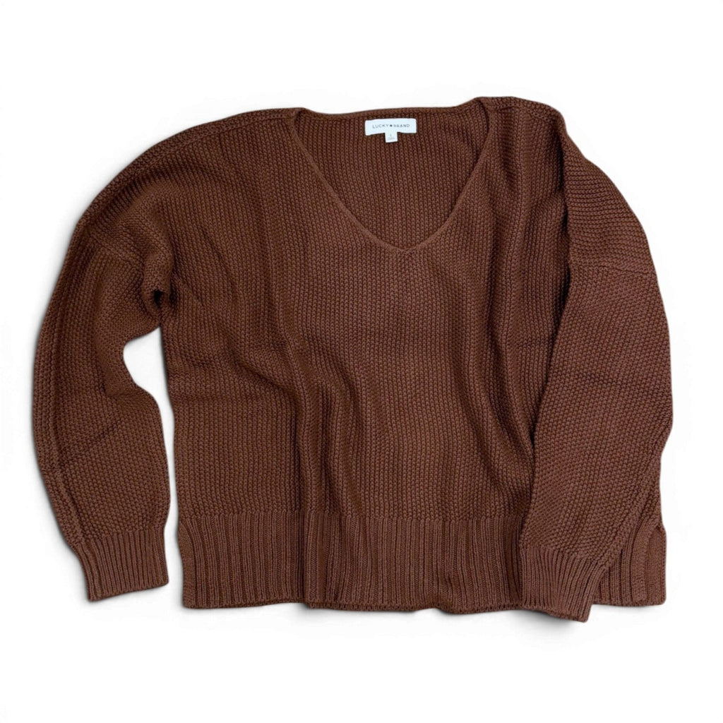 Lucky Brand Spring-Weight V-Neck Sweater