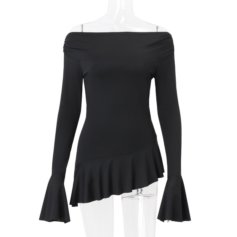 Off-Shoulder Bell-Sleeve Top