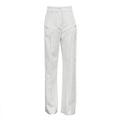 Cutout Straight-Leg Trousers