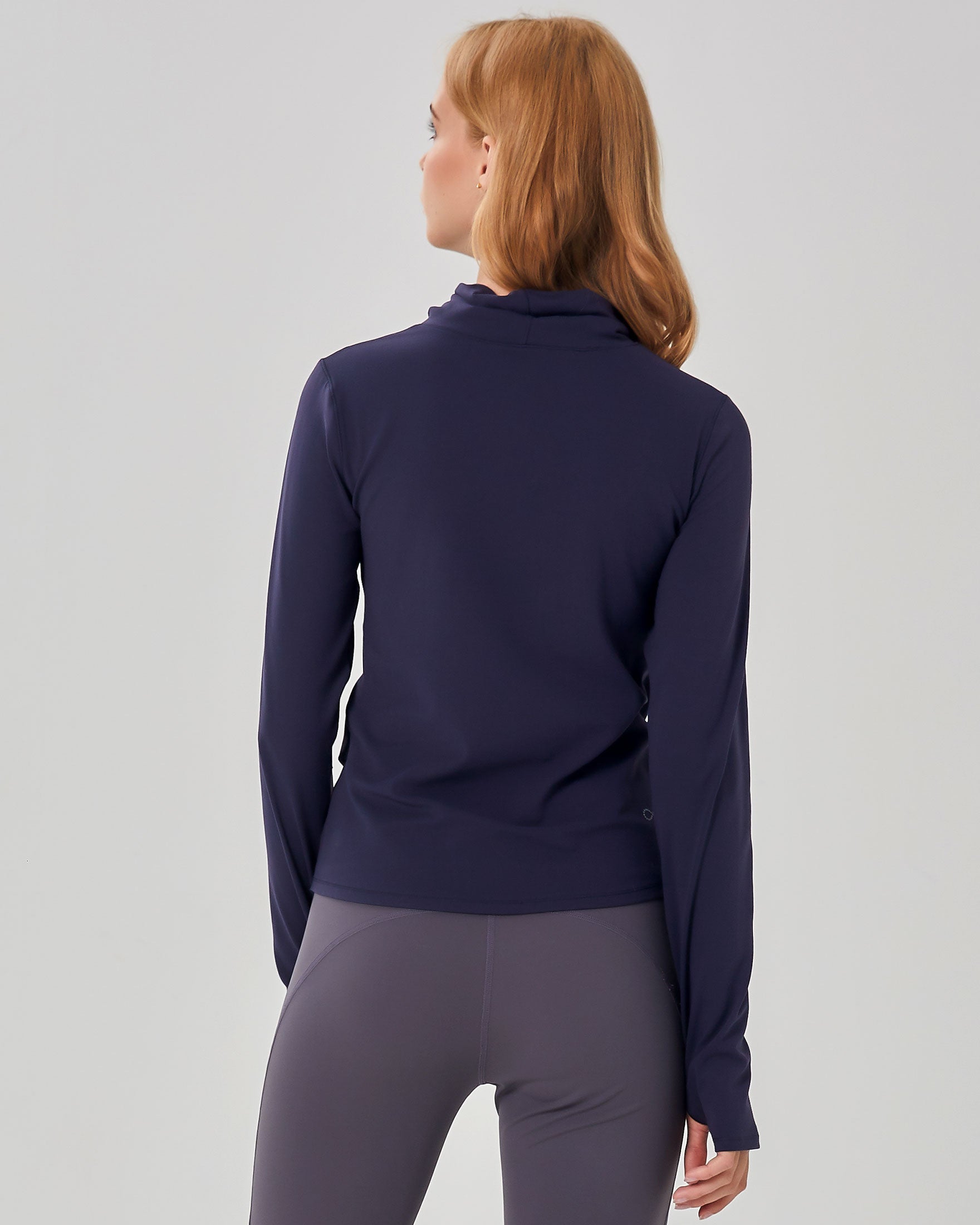 Cowl-Neck Coziplex Long-Sleeve Top