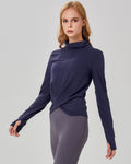 Cowl-Neck Coziplex Long-Sleeve Top, women's top