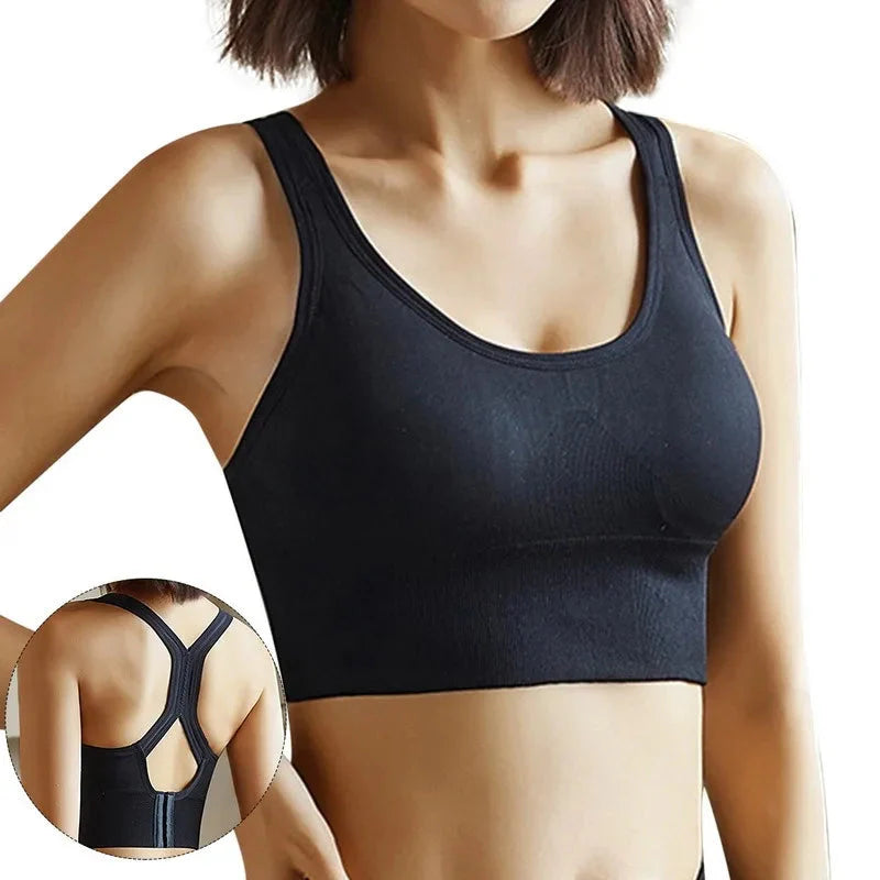 Hollow-Back Push-Up Sports Bra Tank