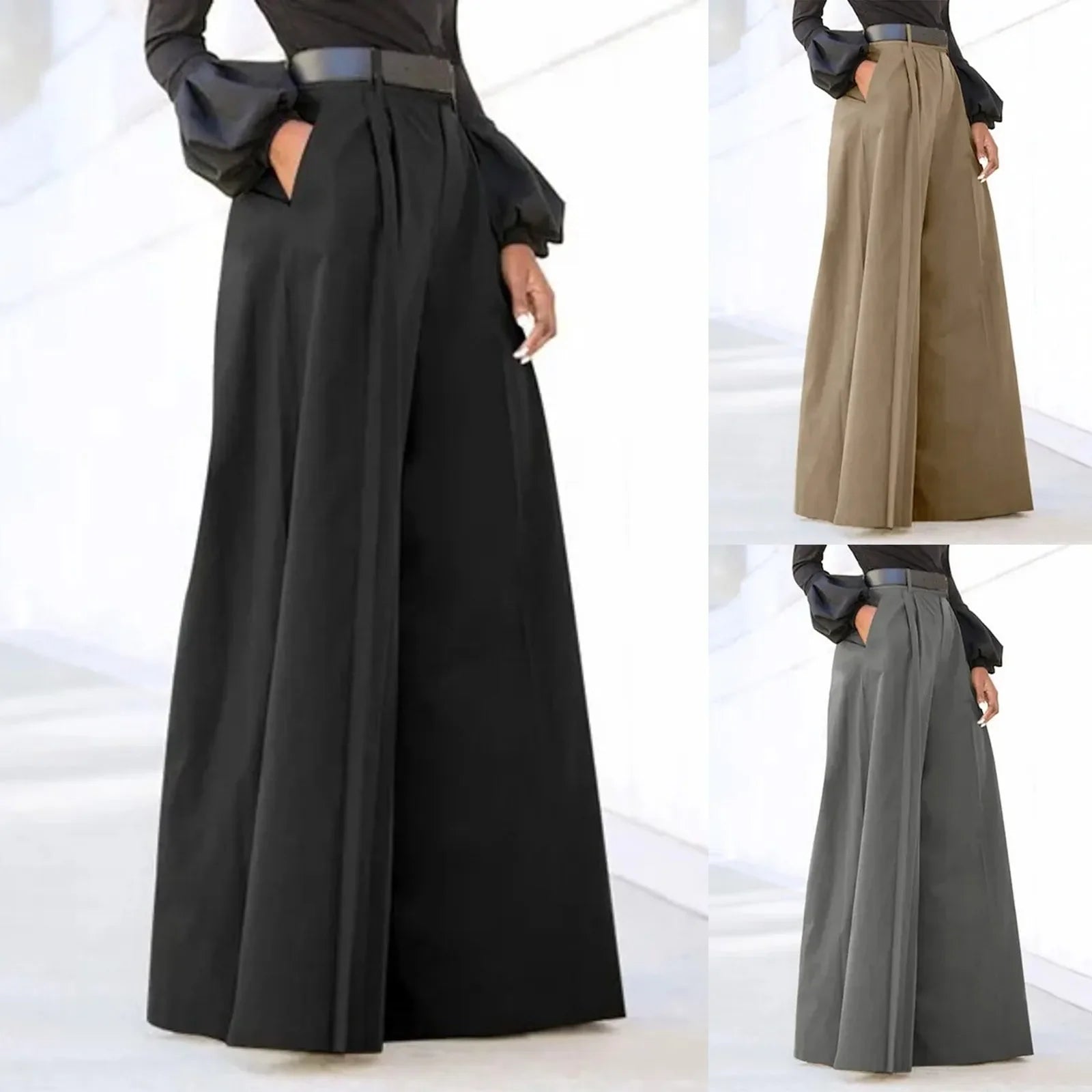 Printed Cropped Palazzo Pants