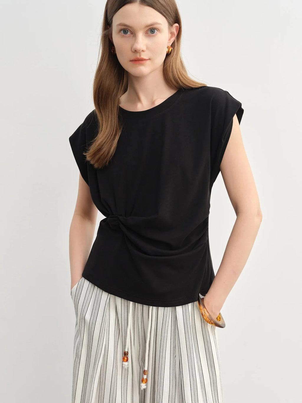 Cinched-Waist Summer Tee