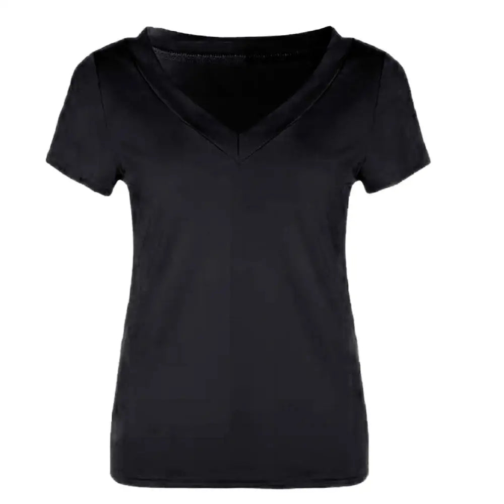 Slim-Fit Deep V Short-Sleeve Tee