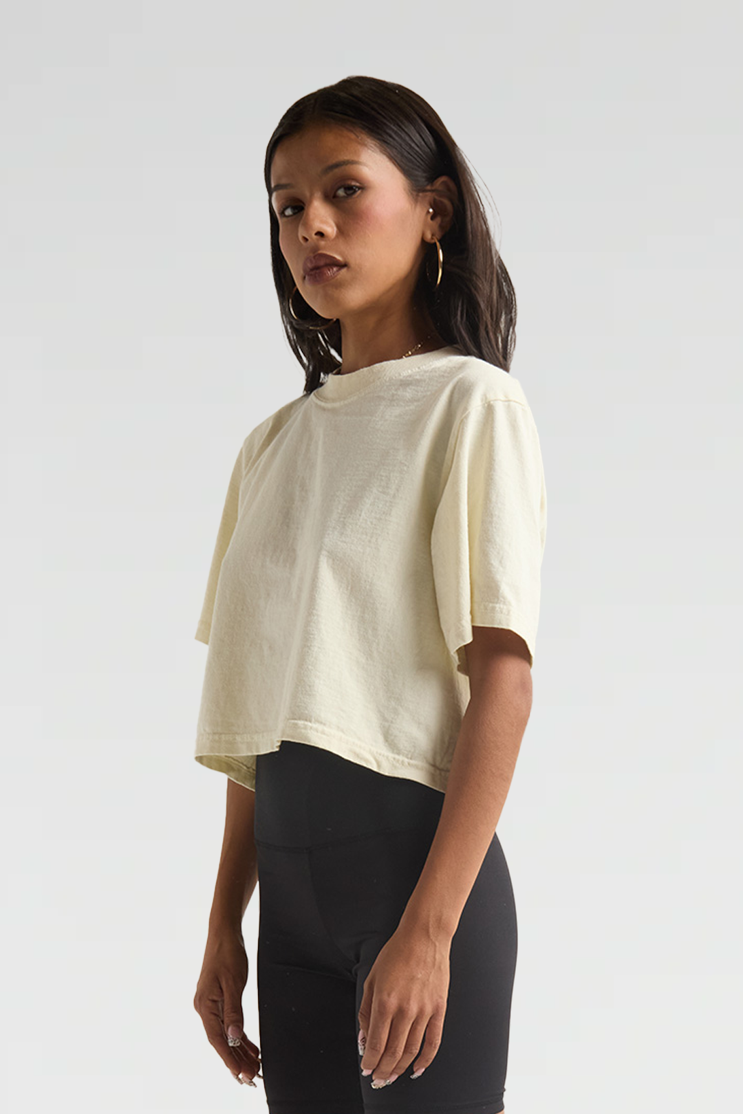 Garment-Dye Cropped Tee