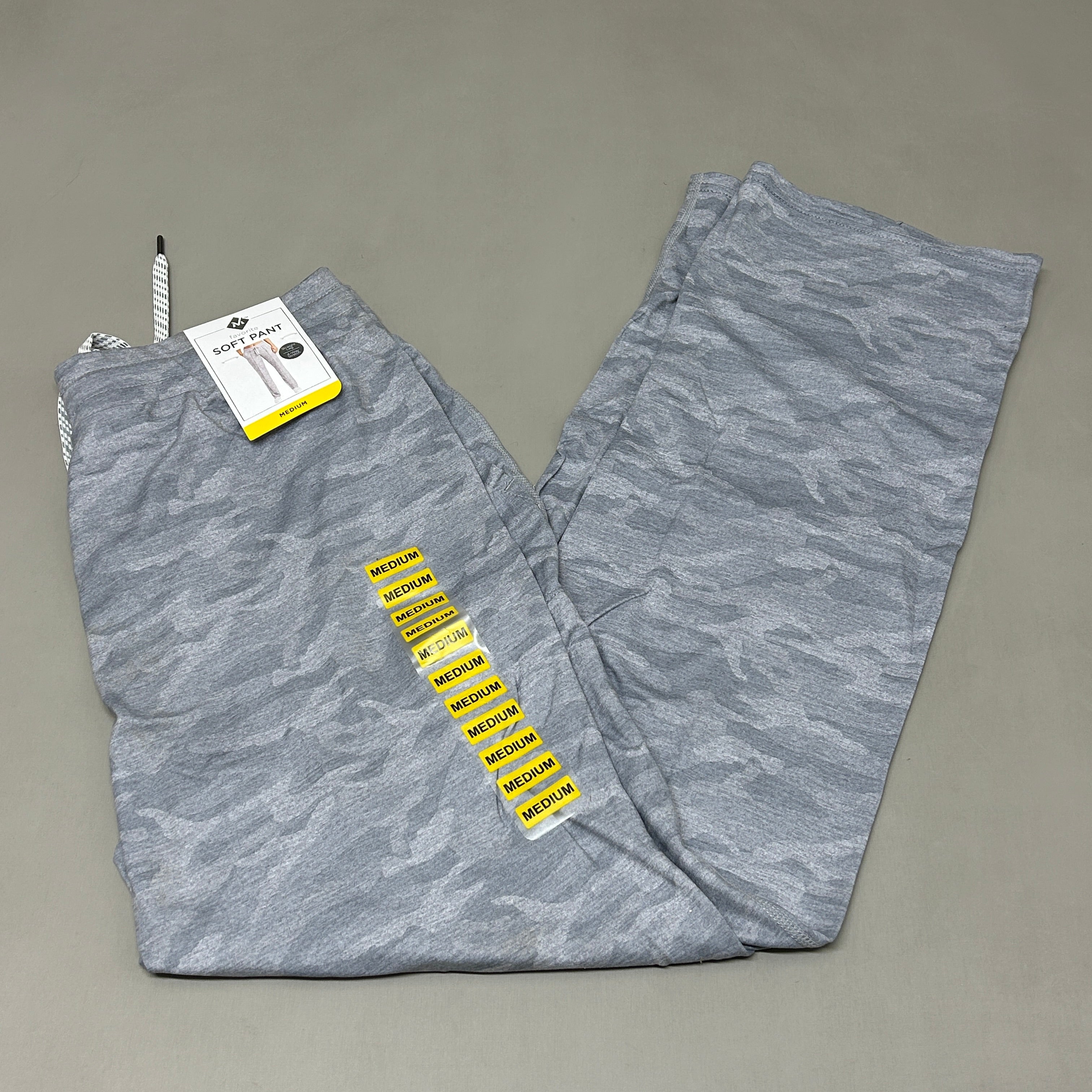 Straight-Leg Soft Pant in grey camo, women's pants