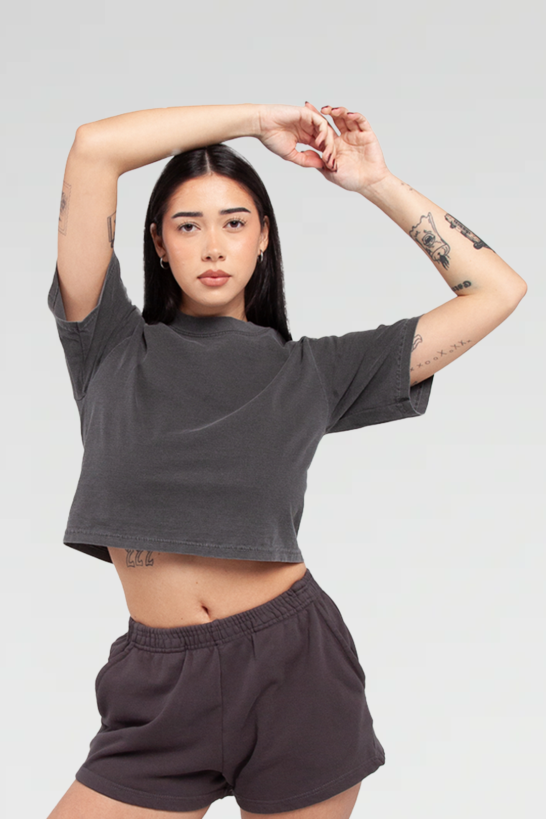 Garment-Dye Cropped Tee